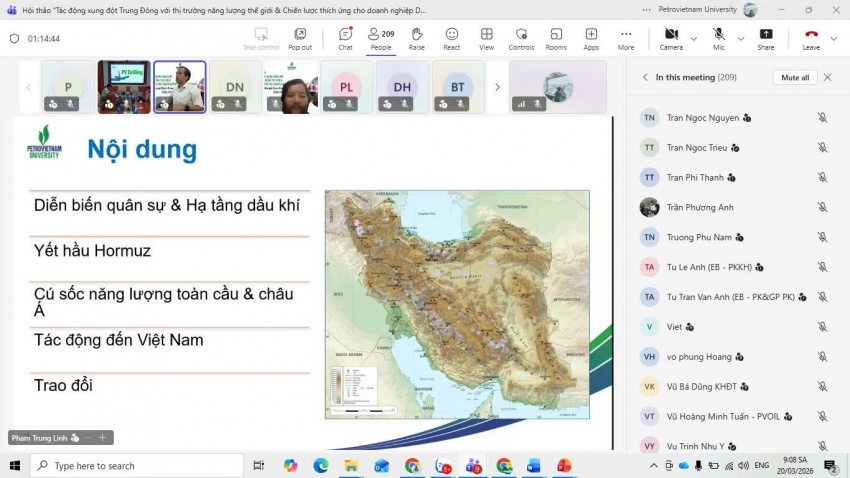 PVU tổ chức thành công “Hội thảo về tác động của xung đột Trung Đông đối với thị trường năng lượng toàn cầu” PVU tổ chức thành công Hội thảo về tác động của xung đột
Trung Đông đối với thị trường năng lượng toàn cầu