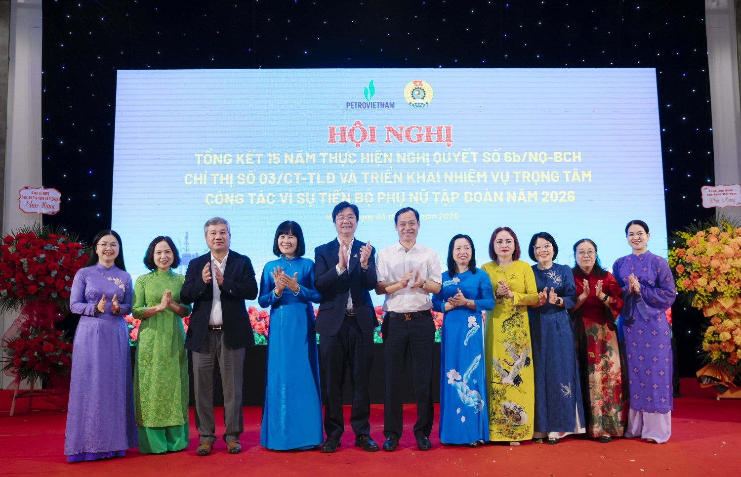 Lãnh đạo TLĐLĐ VN, Petrovietnam, Ban VSTBPN, Công đoàn Petrovietnam chúc mừng Công đoàn PV GAS