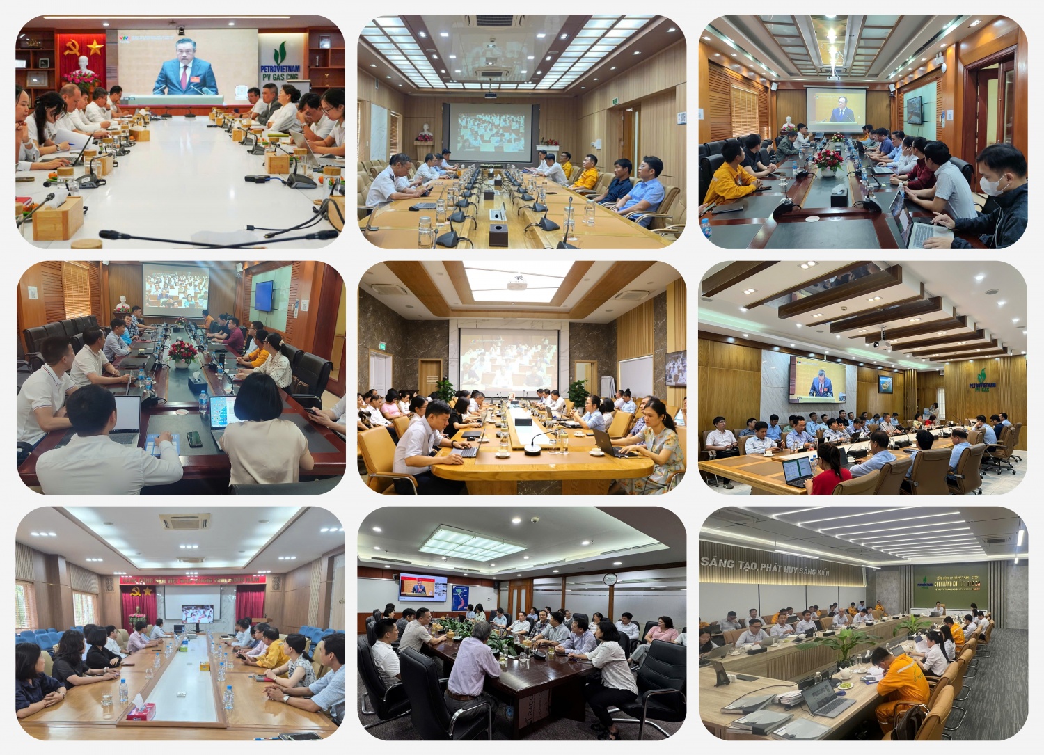 Gần 850 cán bộ, đảng viên PV GAS tham gia Hội nghị tại các điểm cầu