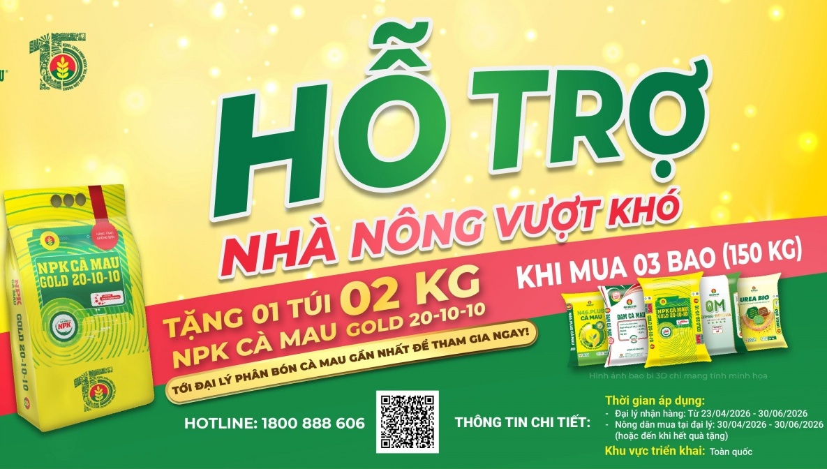 Phân bón Cà Mau triển khai chương trình “Hỗ trợ nhà nông vượt khó” trên toàn quốc