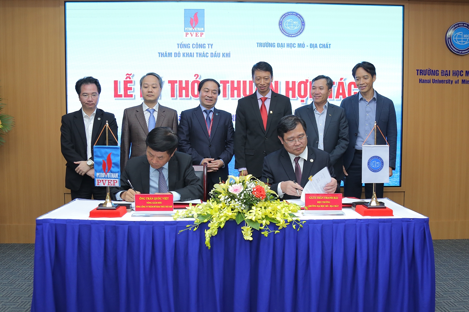 PVEP ký kết thỏa thuận hợp tác với Trường Đại học Mỏ - Địa chất