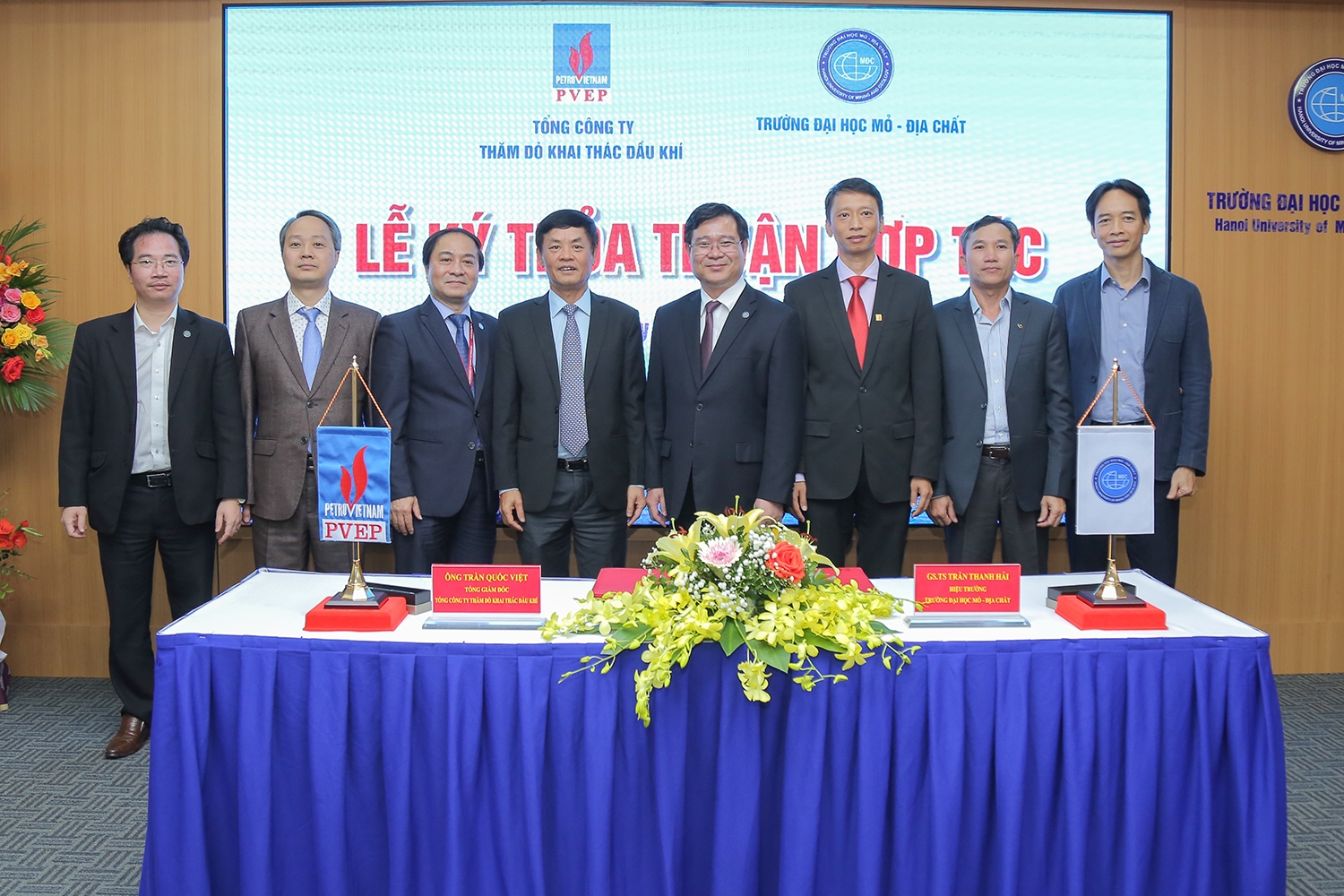 PVEP ký kết thỏa thuận hợp tác với Trường Đại học Mỏ - Địa chất