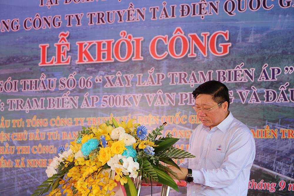 Phát động triển khai thi công Dự án Trạm biến áp 500kV Vân Phong và đấu nối