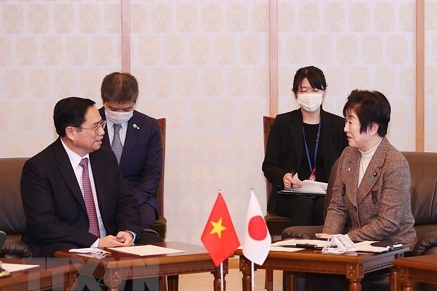 Thủ tướng Phạm Minh Chính hội kiến Chủ tịch Thượng viện Nhật Bản