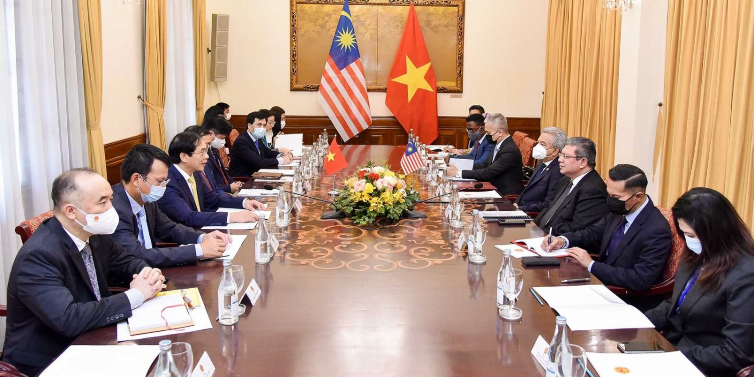 Bộ trưởng Bùi Thanh Sơn hội đàm với Bộ trưởng Ngoại giao Malaysia Saifuddin Abdullah