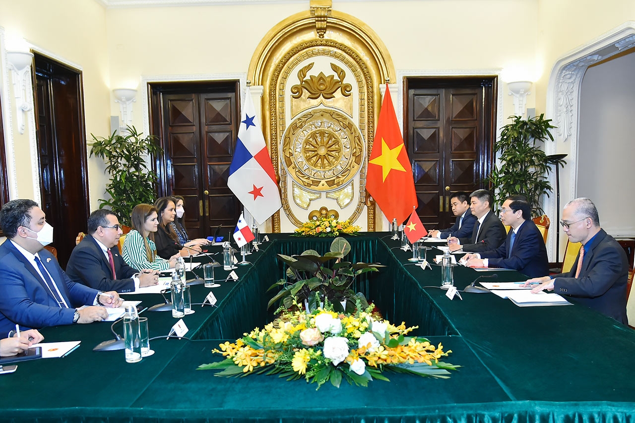 Bộ trưởng Ngoại giao Bùi Thanh Sơn hội đàm với Bộ trưởng Ngoại giao Panama