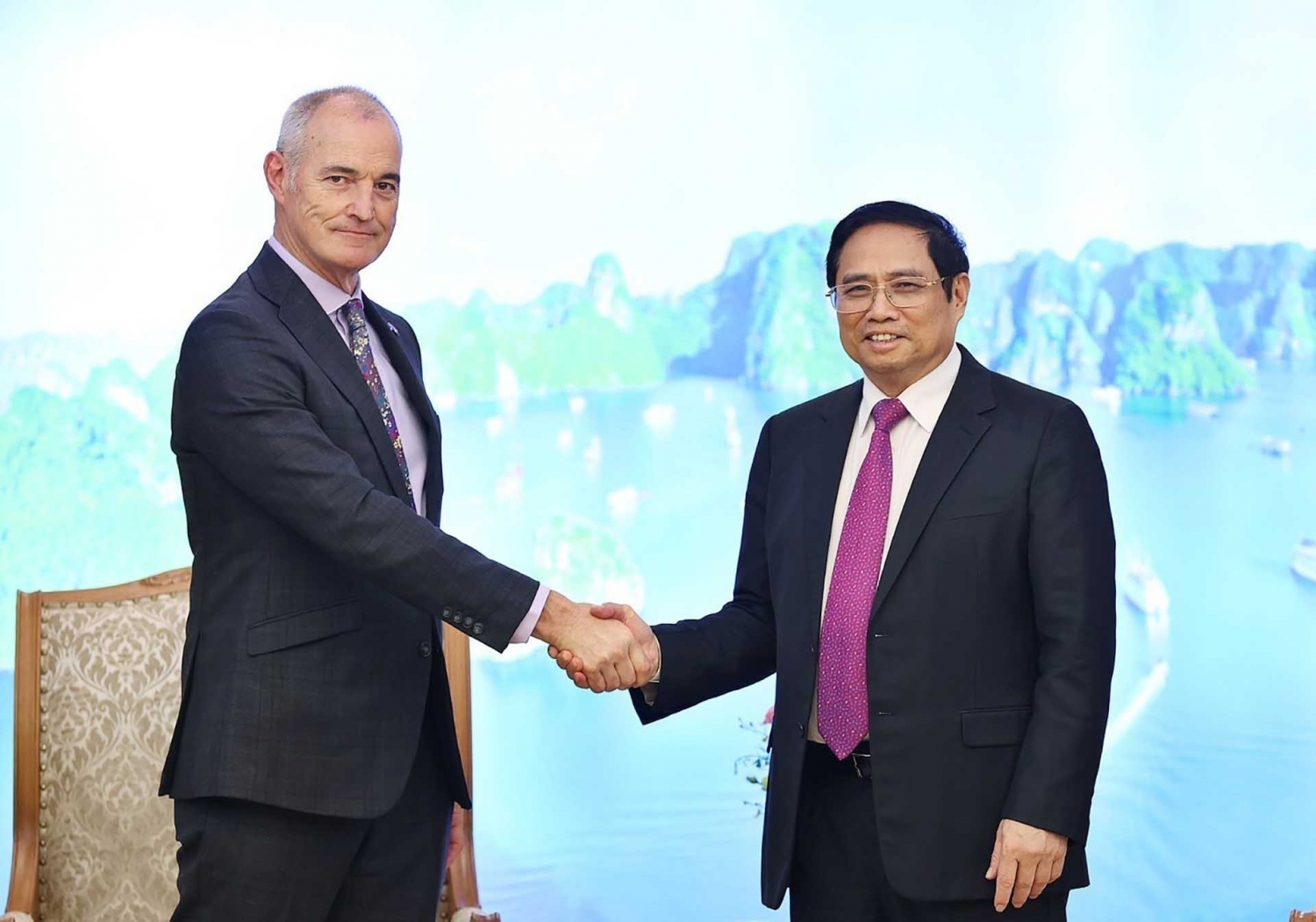 Thủ tướng Phạm Minh Chính tiếp Chủ tịch Đại học RMIT Australia