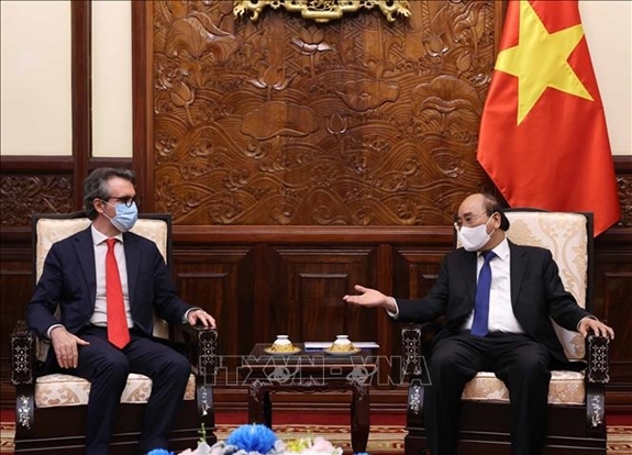Chủ tịch nước Nguyễn Xuân Phúc tiếp Đại sứ, Trưởng phái đoàn EU tại Việt Nam
