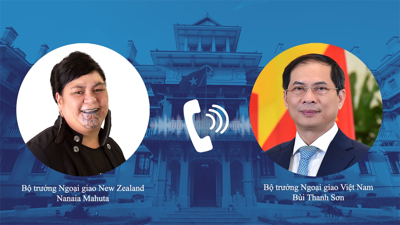 Bộ trưởng Ngoại giao Bùi Thanh Sơn điện đàm với Bộ trưởng Ngoại giao New Zealand