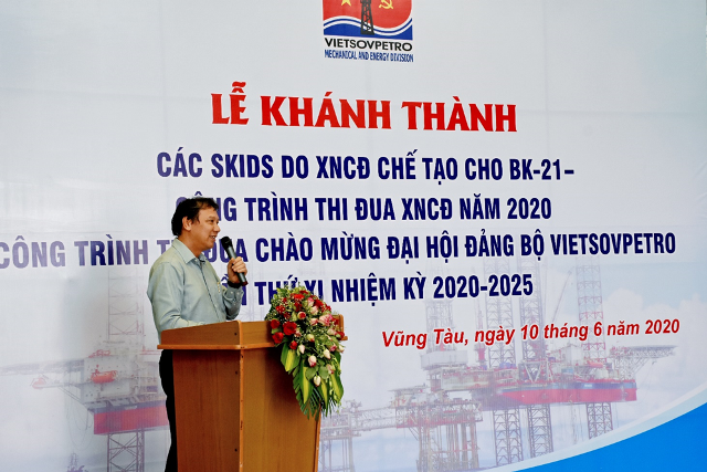 xi nghiep co dien to chuc le khanh thanh cac skids cho bk 21