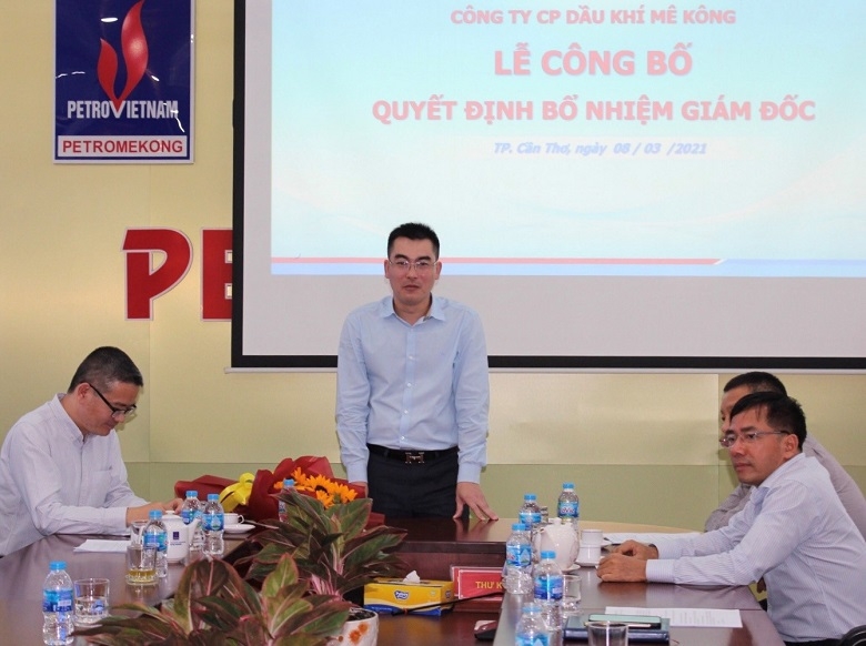 Ông Đào Đình Thiêm phát biểu nhận nhiệm vụ tại buổi lễ