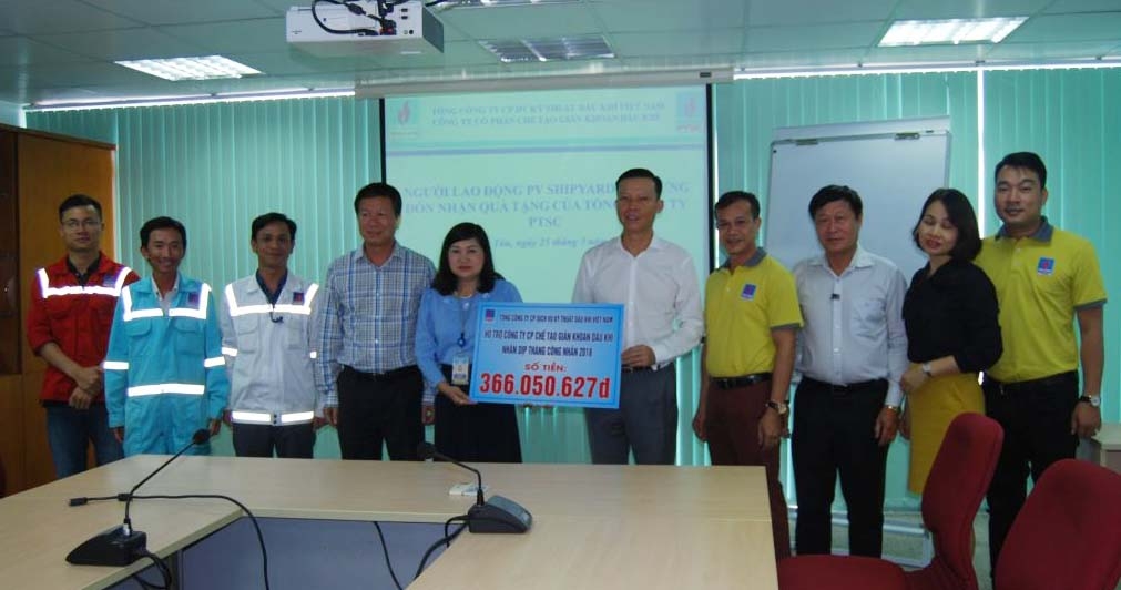 cong doan ptsc ho tro nguoi lao dong pvshipyard