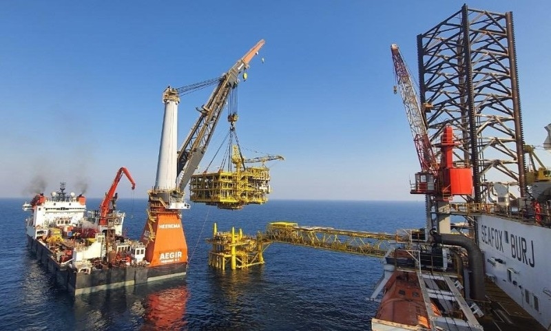 PTSC cung cấp dịch vụ cho đối tác Lắp đặt khối thượng tầng Dự án Gallaf 1, ngoài khơi Qatar.