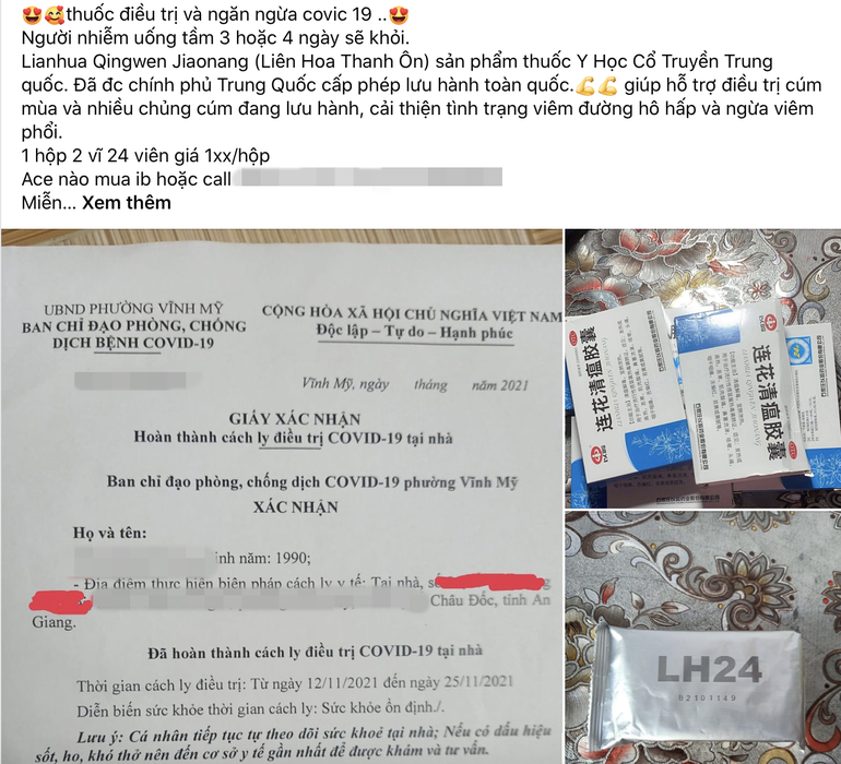 Sự thật về loại thuốc lạ chữ Trung Quốc được đồn đại trị Covid-19 - 2