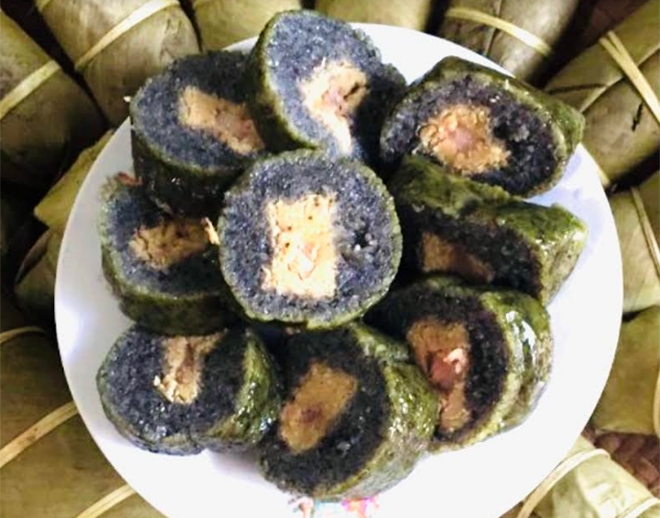 Đặc sản bánh chưng đen Mường Lò Đặc sản bánh chưng đen Mường Lò