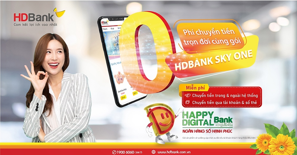 Tin nhanh ngân hàng ngày 5/8: HDBank miễn phí chuyển tiền cho gói HDBank Sky One Tin nhanh ngân hàng ngày 5/8: HDBank miễn phí chuyển tiền cho gói HDBank Sky One
