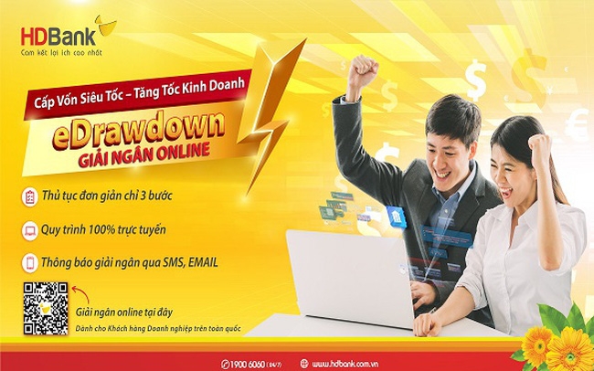 Tin nhanh ngân hàng ngày 4/11: HDBank triển khai ứng dụng eDrawdown, giải ngân 100% online