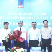 Petrovietnam công bố và trao quyết định bổ nhiệm lại Giám đốc và Phó giám đốc PVNDB