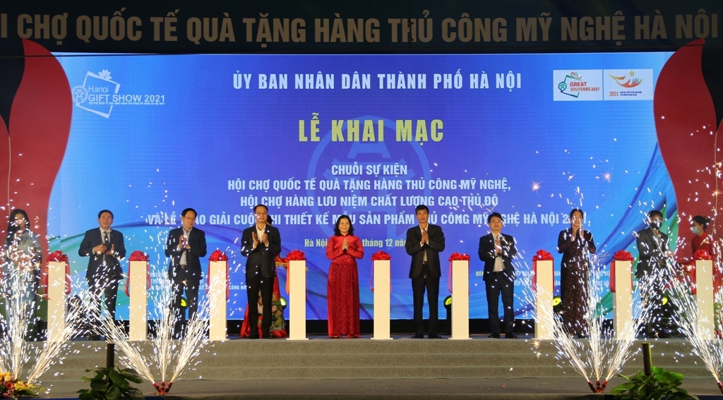 Hanoi Gift Show 2021 tạo cơ hội cho làng nghề quảng bá, mở rộng thị trường