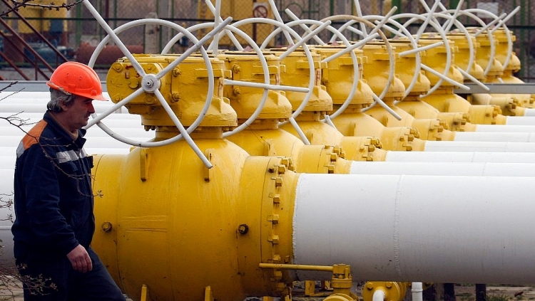 Dòng khí đốt của Nga đến châu Âu qua Ukraine tăng giảm thất thường
