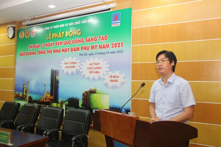 Phát động thi đua 33 ngày đêm bảo dưỡng tổng thể Nhà máy Đạm Phú Mỹ